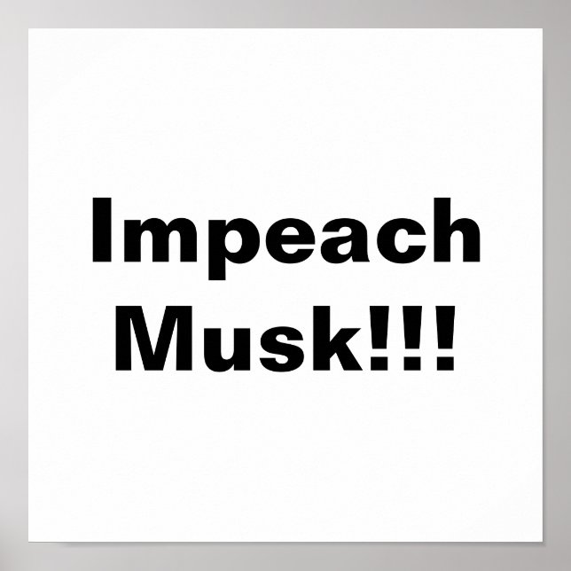 Nimm Musk auf! Poster (Vorne)