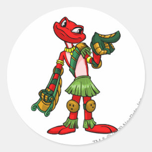 Nimmo Mystery Island Player Runder Aufkleber