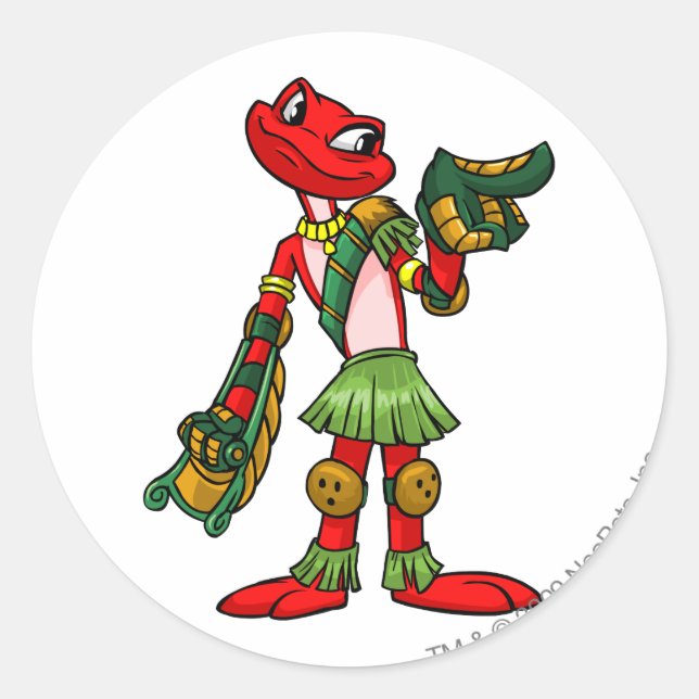 Nimmo Mystery Island Player Runder Aufkleber (Vorderseite)