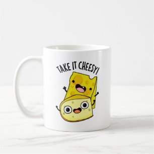 Nimm's käsig Lustiger Lebensmittelwitz  Kaffeetasse