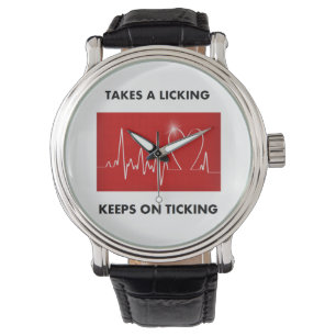 Nimmt ein Lecken - behält auf dem Ticken Armbanduhr