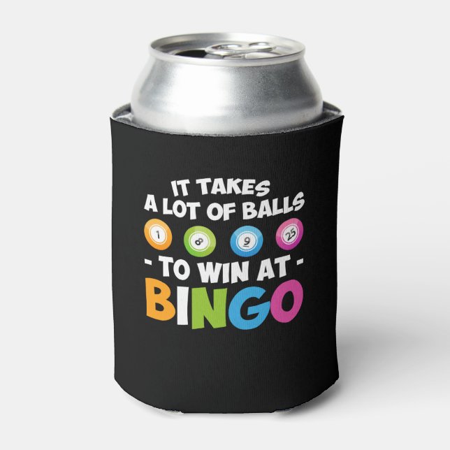 Nimmt viele Balls, um bei Bingo Lover zu gewinnen Dosenkühler (Kanne Vorderseite)
