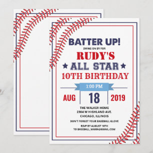 N'IMPORTE QUEL ÂGE - Invitation d'anniversaire de