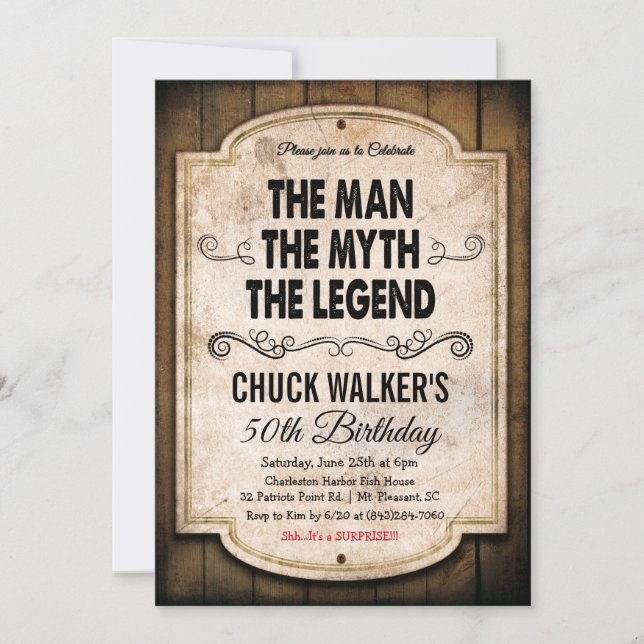 N'IMPORTE QUEL ÂGE - Pêche Homme Invitation Annive (Devant)