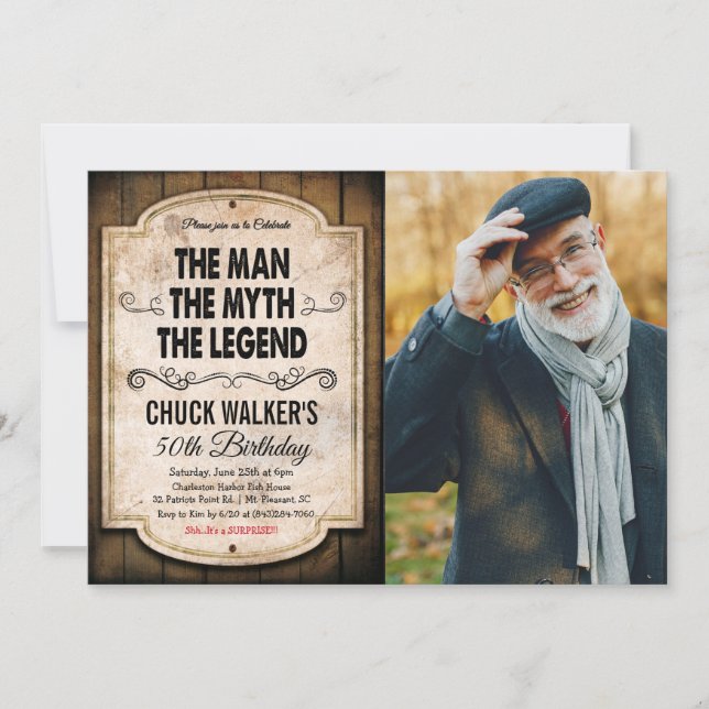 N'IMPORTE QUEL ÂGE - Pêche Homme Invitation Annive (Devant)