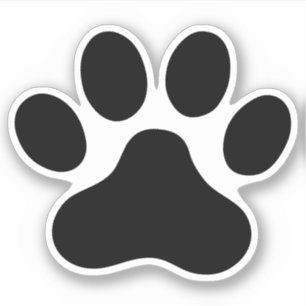 N'importe quel autocollant empreinte de patte de c