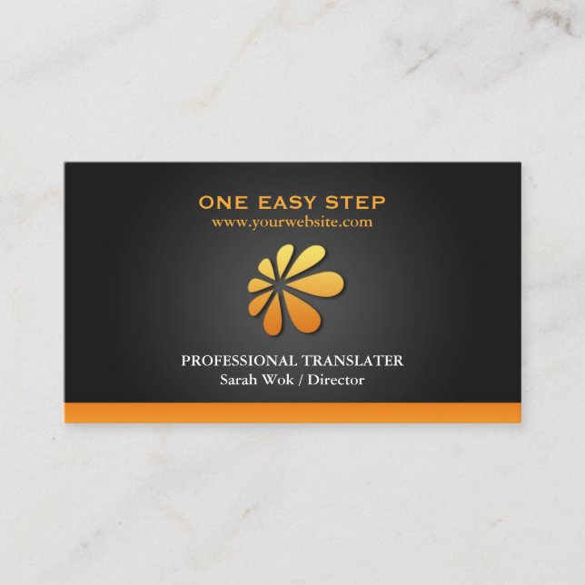 N'importe quel Carte de visite de logo (Devant)