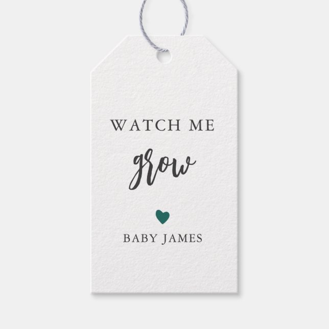 N'Importe Quel Étiquette De Baby shower Plante, (Devant)