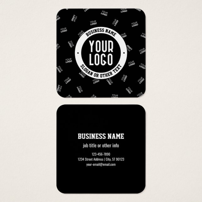 N'importe quel logo ou image téléchargée | Motif d (Devant & derrière)