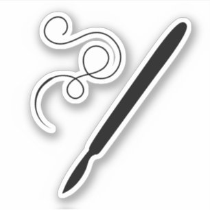 N'importe quel scalpel de couleur et sticker à aig