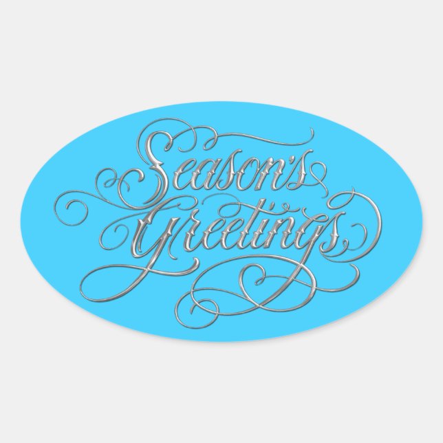 N'importe quel Sticker en argent de Bonnes Fêtes d (Devant)