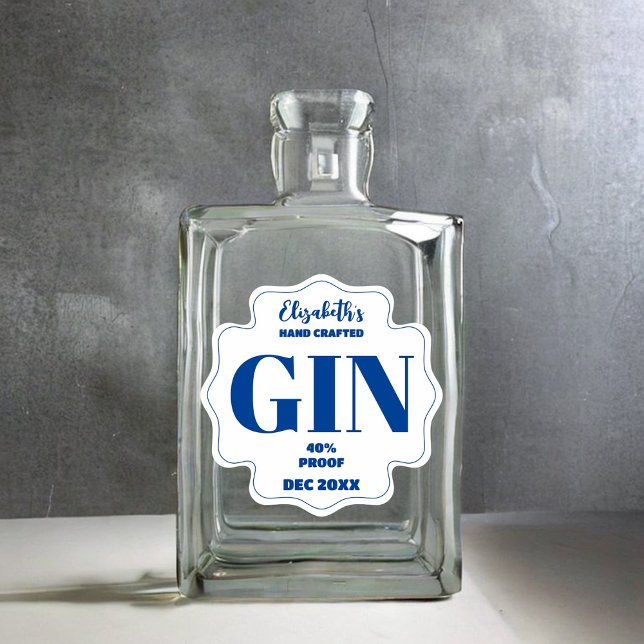 N'Importe Quel Sticker Gin Personnalisé Couleur (Créateur téléchargé)