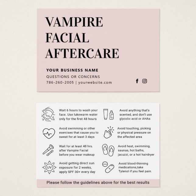 N'importe quelle carte d'instruction de suivi de m (Devant & derrière)