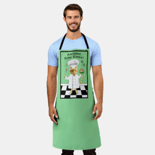 N'Importe Qui Peut Cuisiner ! Tablier Vert Kitty (