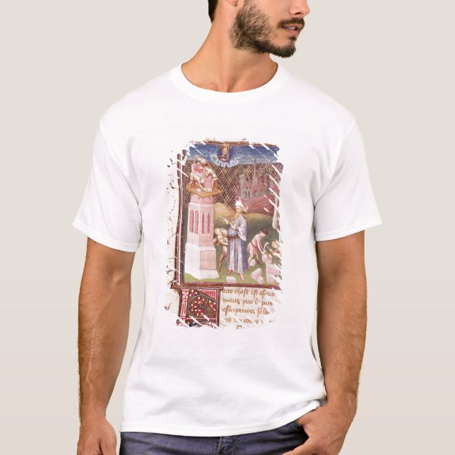 Nimrod, der das Gebäude des Turms von T-Shirt (Vorderseite)