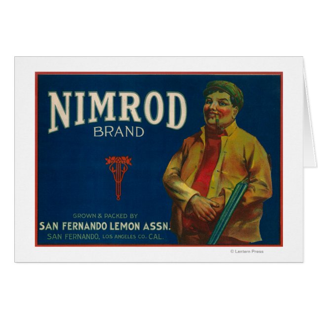 Nimrod Lemon LabelSan Fernando, CA (Devant horizontal)