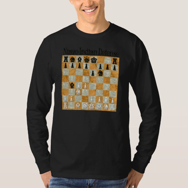Nimzo-Indische Verteidigung T-Shirt (Vorderseite)