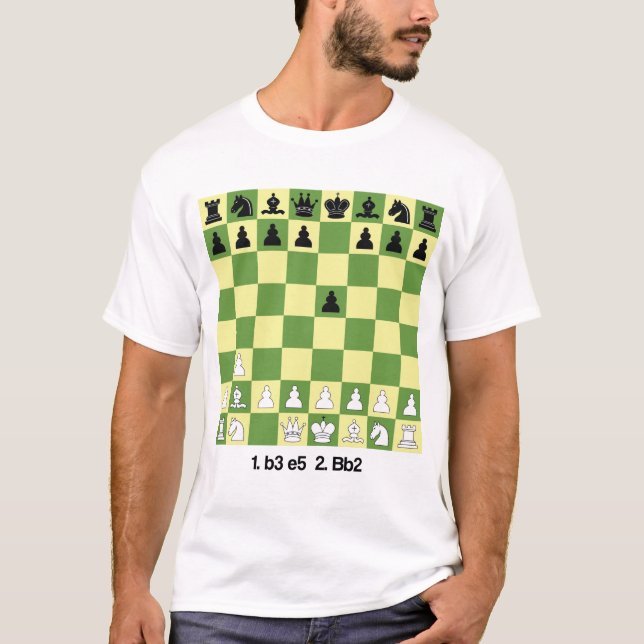 Nimzowitsch-Larsen Attack Schach Opening Shirt Beg (Vorderseite)