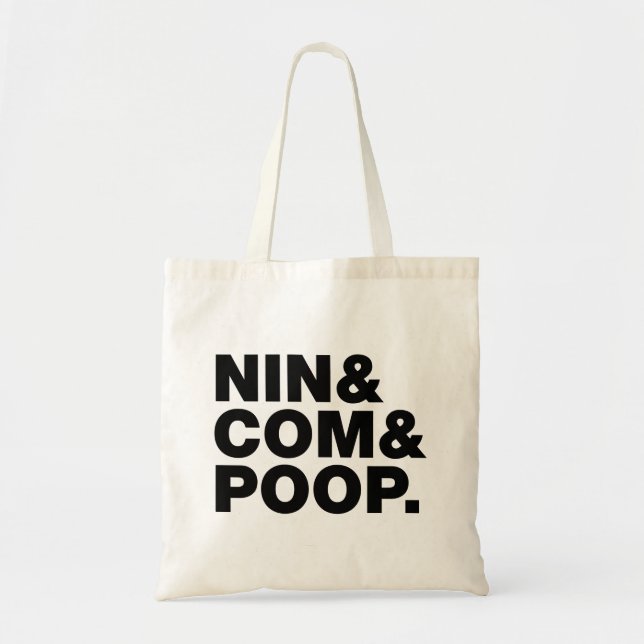 NIN & COM & Dummkopf. Tragetasche (Vorne)
