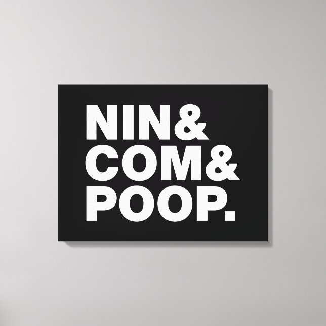 NIN & COM & KACK. LEINWANDDRUCK (Vorderseite)