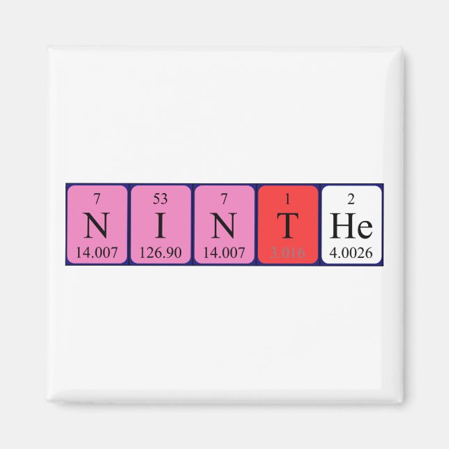 Nin Periodenmagnet Magnet (Vorne)