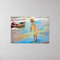 Niña en la playa, Valencia von Joaquin Sorolla 191