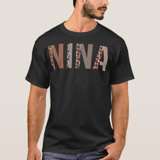 Nina Leopard Print Mama Niedlich Mütter Day Funny T-Shirt