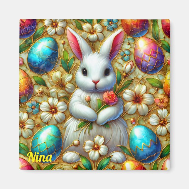 NINA~ Osterhasen und Eier ~ Magnet (Vorne)