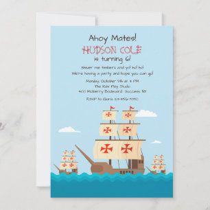 Niña, Pinta et Santa Maria Invitation