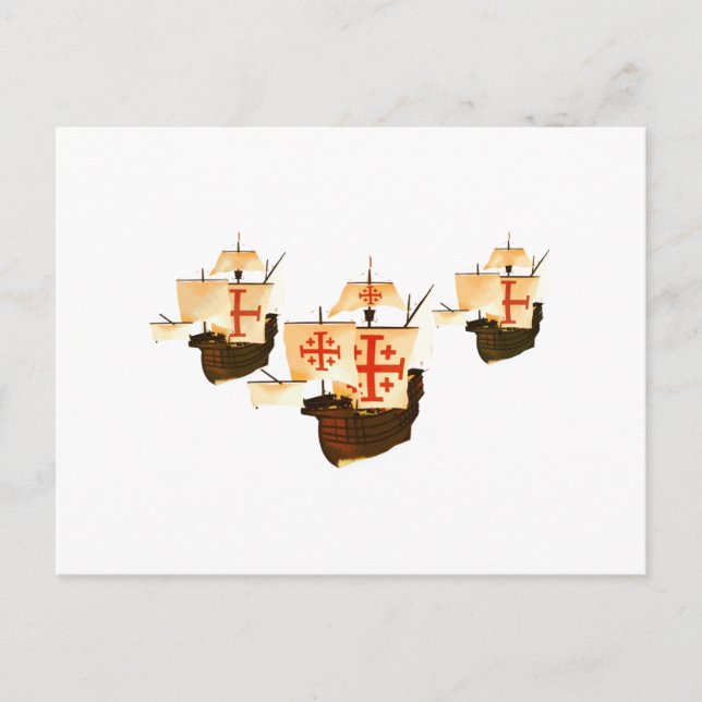 Nina Pinta & Santa Maria Postkarte (Vorderseite)