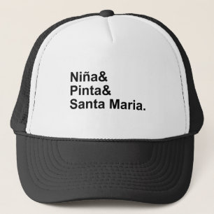 Nina Pinta Santa Maria   Schiff von Christoph Kolu Truckerkappe