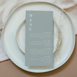 NINA Sage Green Boho Modern Minimaliste Menu