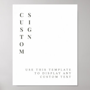 NINA Sage Green Minimalistische benutzerdefinierba Poster
