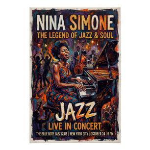 Nina Simone Live  Poster