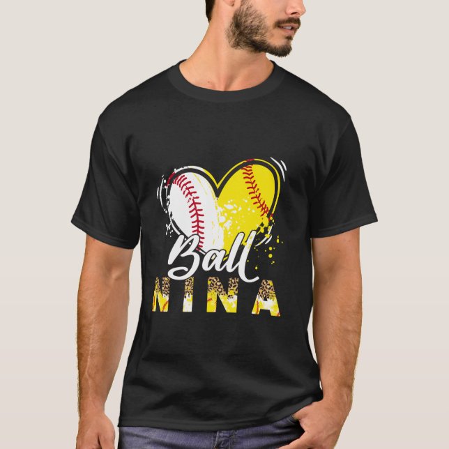 Nina von beiden Baseball Softball Sport Matching F T-Shirt (Vorderseite)