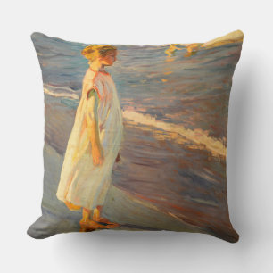 Niña von Joacquin Sorolla Kissen