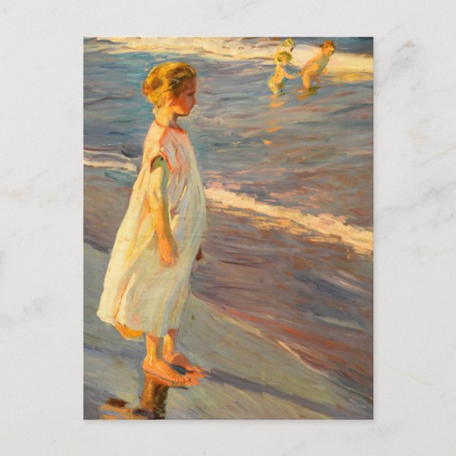 Niña von Joacquin Sorolla Postkarte (Vorderseite)