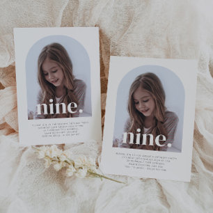 Nine Arched Foto Geburtstag Einladung