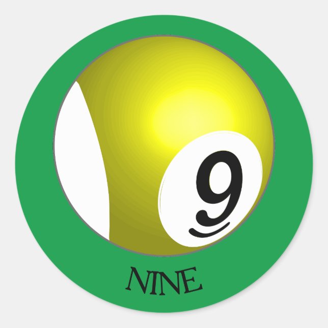 Nine Ball Sticker (Vorderseite)