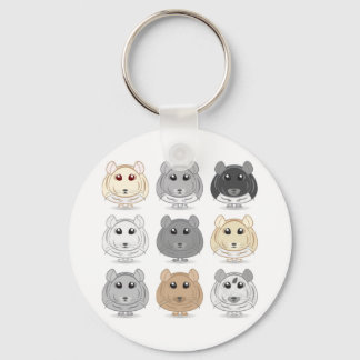Nine Chinchilla Design Schlüsselanhänger
