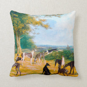 Nine Greyhounds in einer Landschaft von Jacques La Kissen