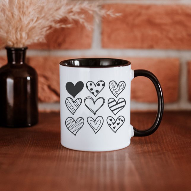 Nine Hearts Liebe Valentinstag Tasse (Von Creator hochgeladen)