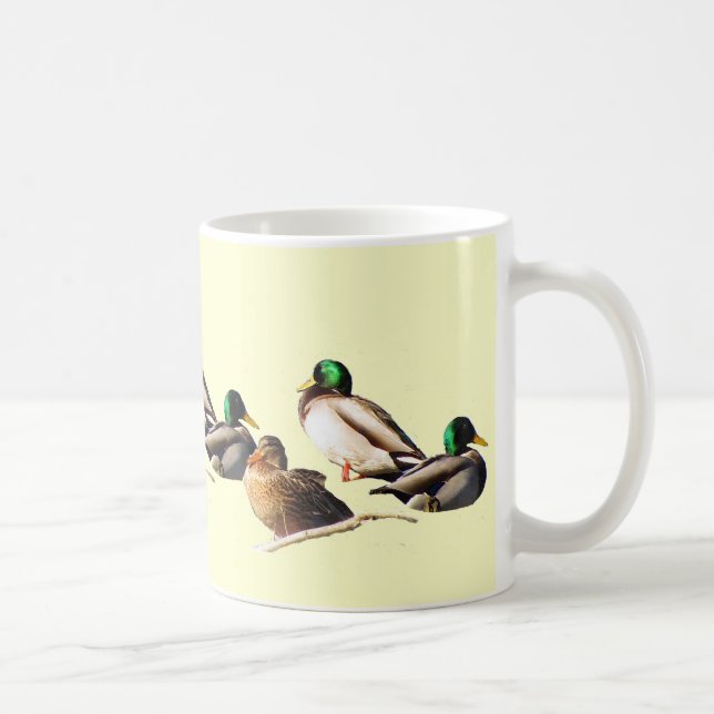 Nine Mallard Ducks Kaffeetasse (Rechts)