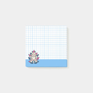 Nine-Tailed Kitsune- Japanischer Fuchs Yokai Blaue Post-it Klebezettel