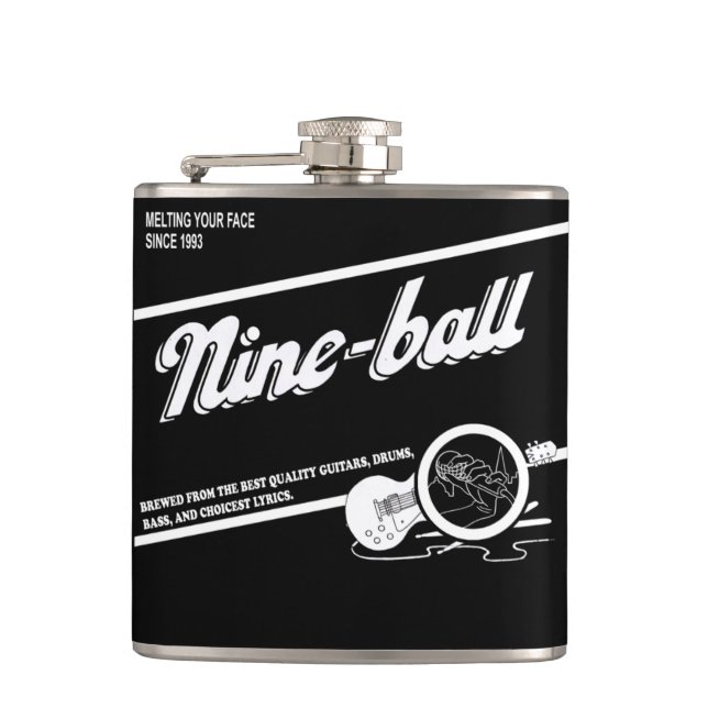 Nineball Flasche Flachmann (Vorderseite)
