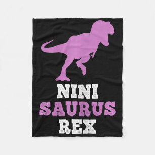 Nini-Saurus Rex Dino Dinosaurier Ninisaurus Lustig Fleecedecke