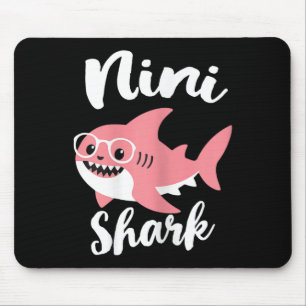 Nini Shark Mother's Day Oma Funny Mousepad