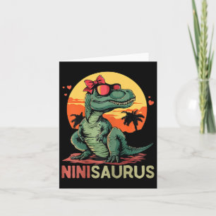 Ninisaurus Dino Dinosaur Nini-saurus T-rex Mutter' Karte