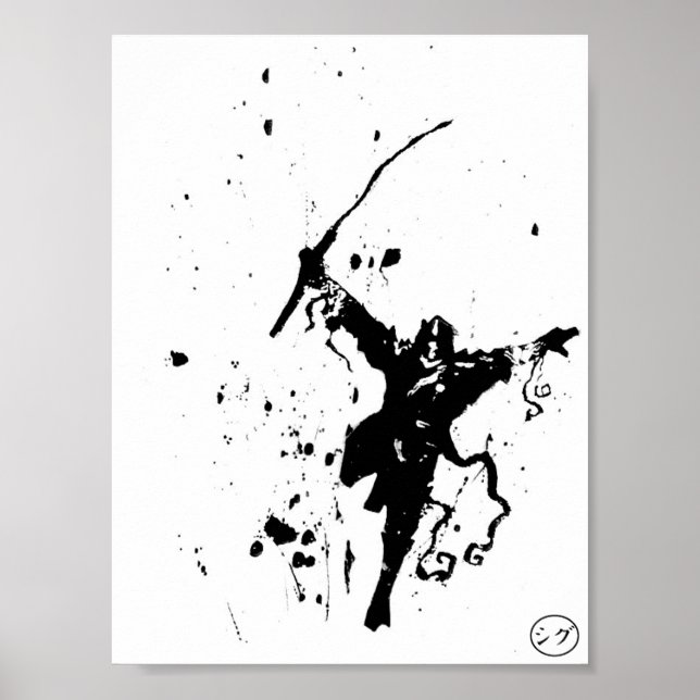 Ninja 3 Print Poster (Vorne)