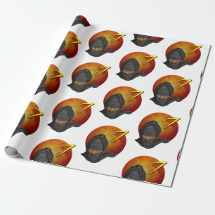 Ninja 7. Geburtstag Geschenkpapier